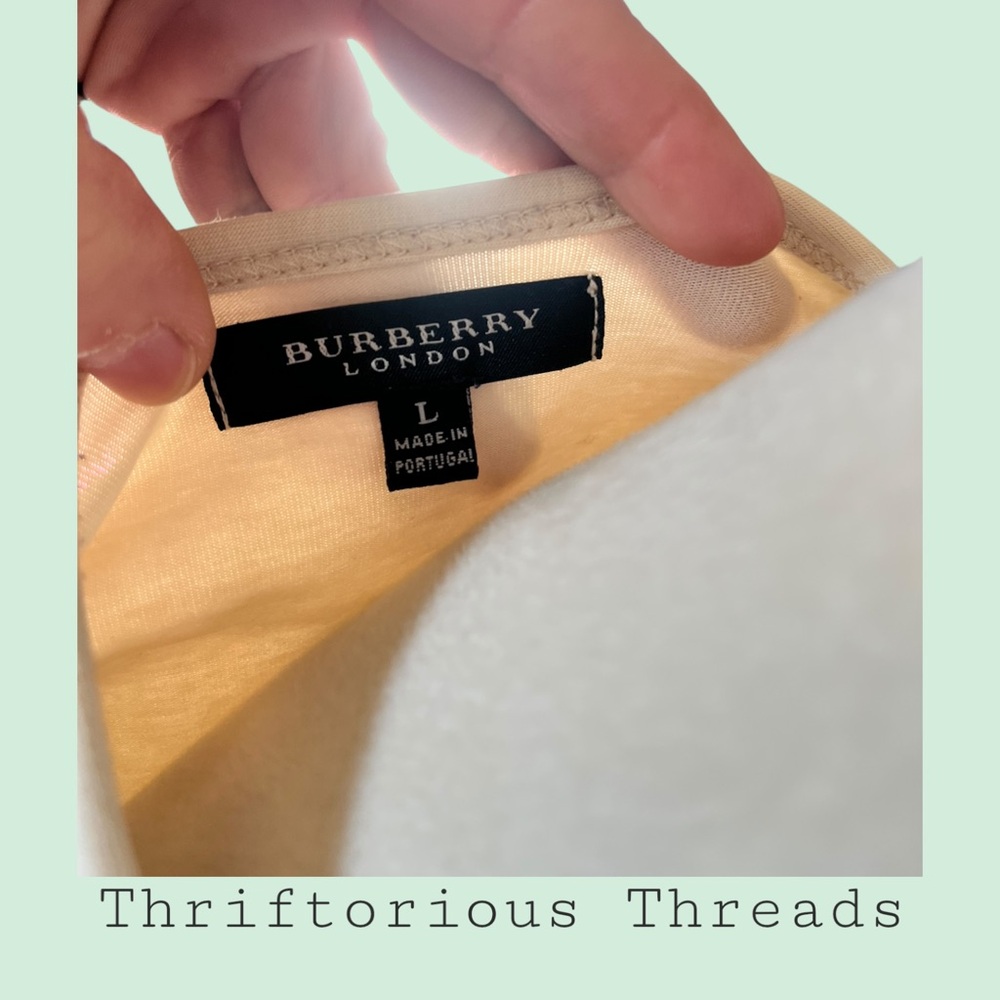 Burberry London Nova Check Long Sleeve Tee Size - Picture 5 of 5